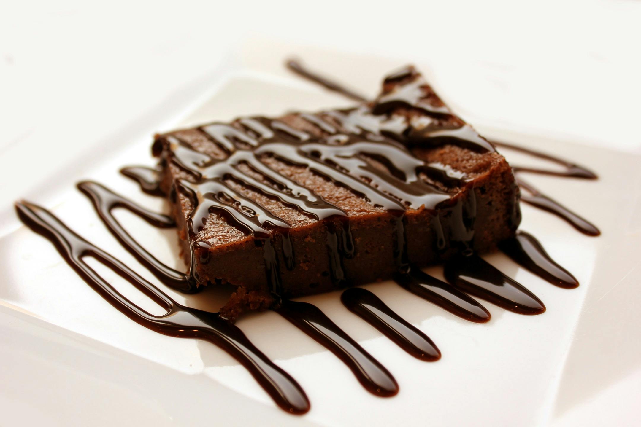 Triple chocolate brownie